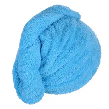 Шапочка для душа супер абсорбирующее полотенце для волос тюрбан для сушки волос шапка тюрбан быстросохнущие инструменты для ванной комнаты Прямая