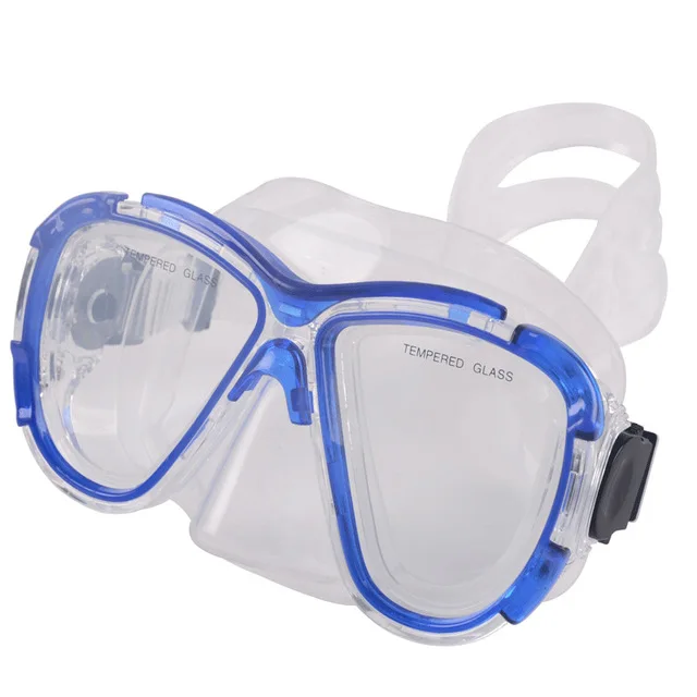 Diopter Snorkeling Mask Myopia Diving Masks With Prescription Lens(Nearsight 0-9.0), Corrective Scuba Mask For Sports Camera - Цвет: Blue