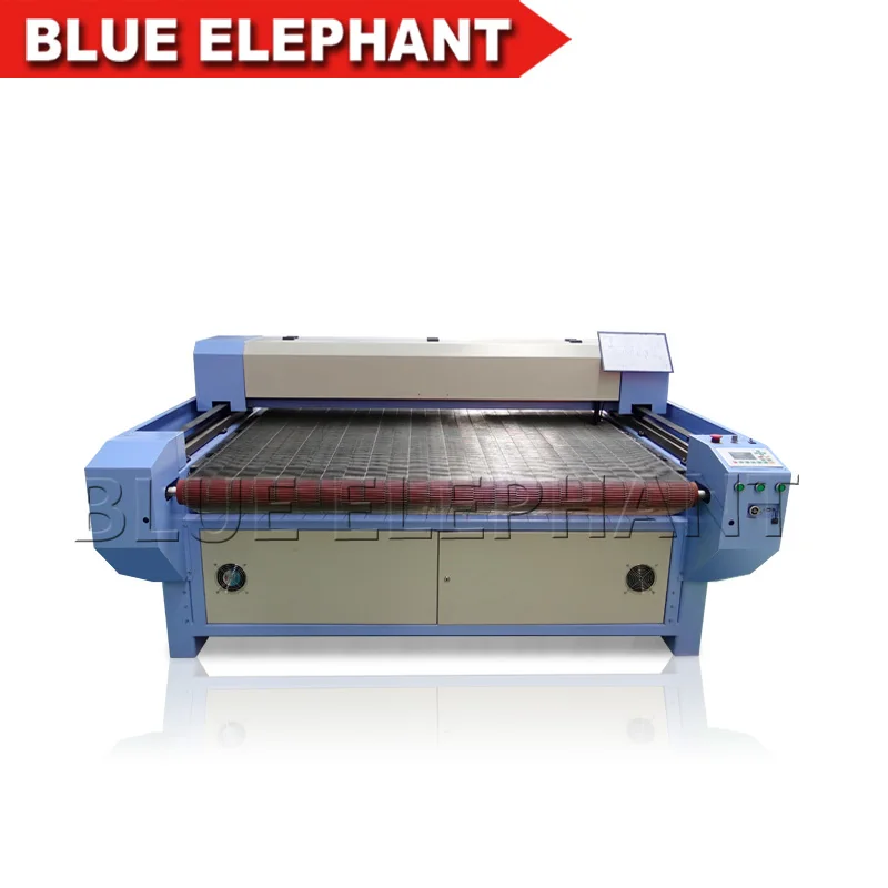 High speed fabric cnc laser cutter , auto feeding laser cutting machine