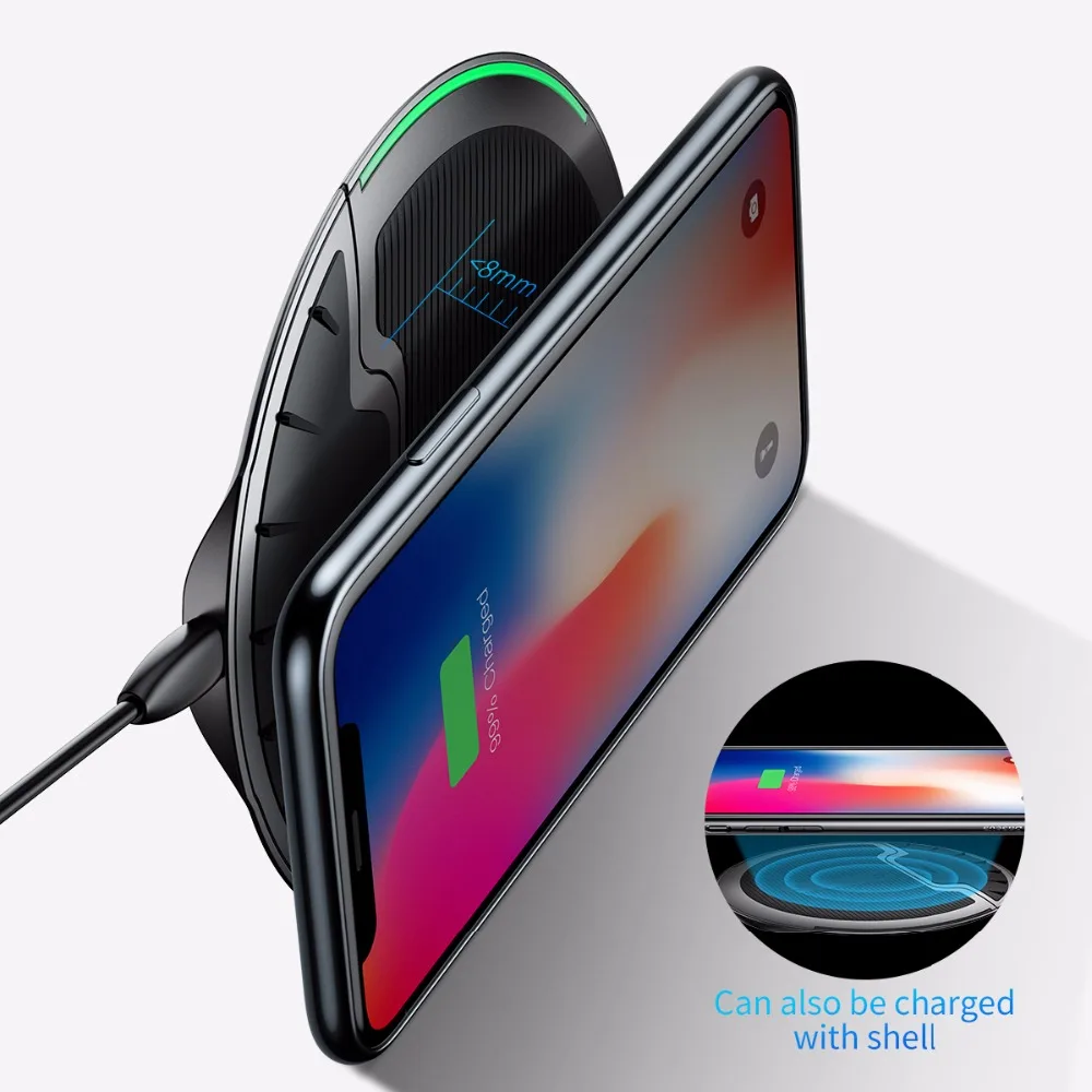  Baseus Faltbare Qi Drahtlose Ladegerät für iPhone 8/X Multifunktions Schnelle Drahtlose Lade für Sa
