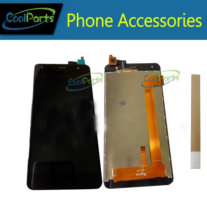 

5.0 Inch For Fly Cirrus 11 FS517 LCD Display Screen And Touch Screen Assembly Replacement Part Black White Color With Tape