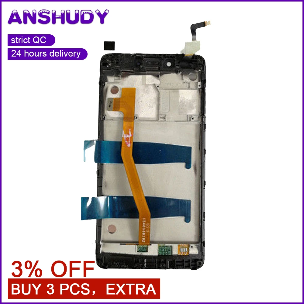 

For lenovo K4 Note LCD Display Touch Screen Digitizer Assembly Frame For Lenovo K4 Note Display Screen Replacement