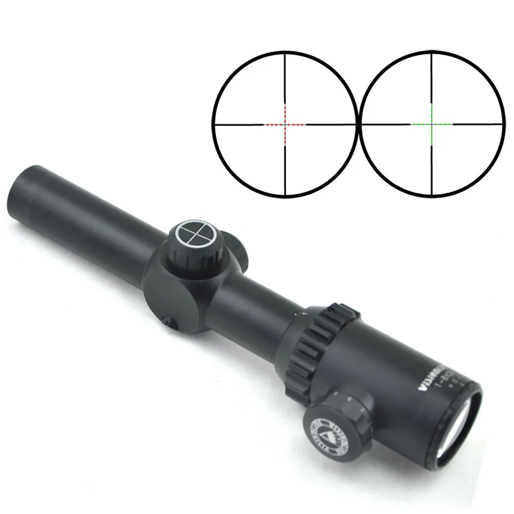 

VISIONKING 1-8X24L Zoom Rifle Scope Mil-Dot Reticle Military Tactical Shooting 2017 new arrival Optics RifleScope Trajectory Lo