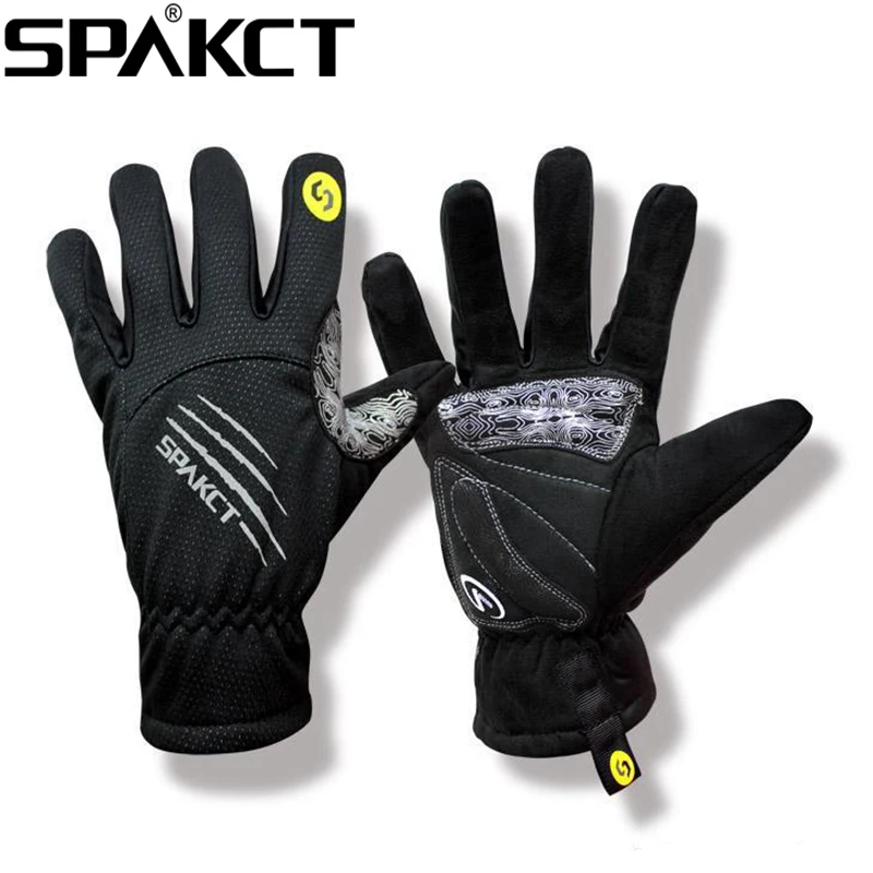 SPAKCT Cycling Winter font b Gloves b font Full Finger Long font b Gloves b font