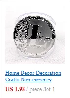 Украшение для дома, поделки, монеты иностранных валют, Биткоин, позолоченные монеты, коллекция монет Litecoin, художественный подарок Mar19