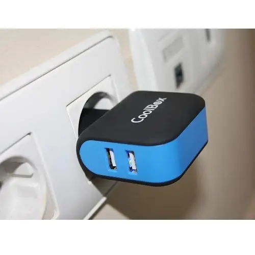 USB зарядное устройство COOLBOX настенное RT-2 2USB 1A-2.4A COO-RT2U [I-111B] | Электроника