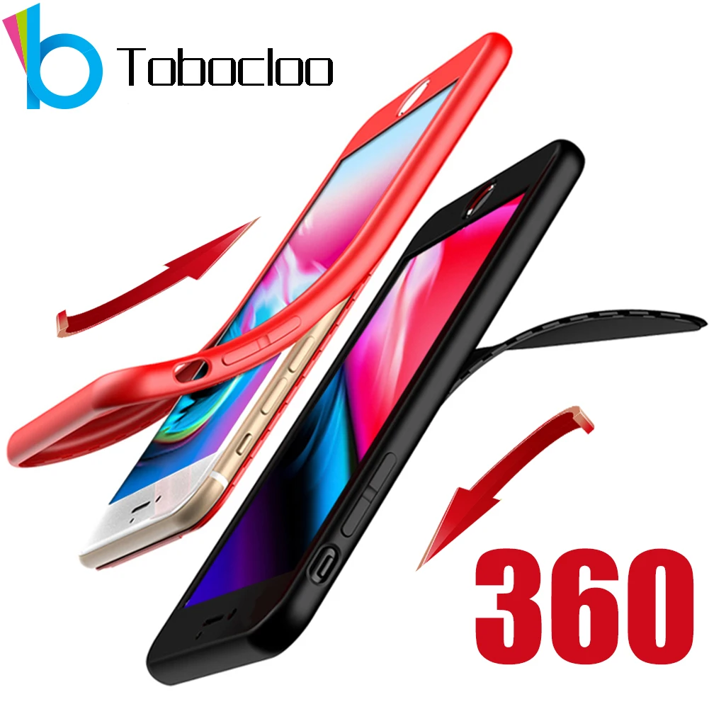 

360 Degree Full Protection Case for iPhone XS Max XR X Case Silicone Soft TPU Slim Back for iPhone X 6 6s 8 7 Plus 5 5s SE Cover