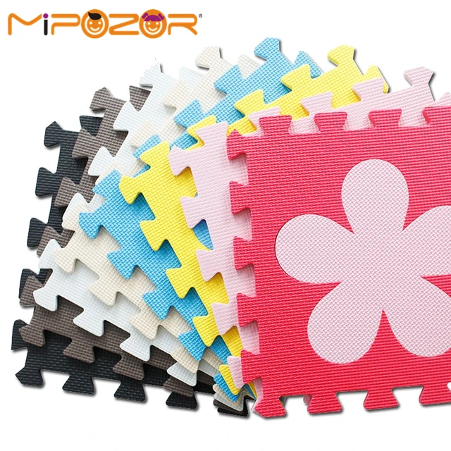 Buy Mipozor Soft Safe EVA Foam puzzles Play Mat 9pcs/lot Wooden Styles Rug