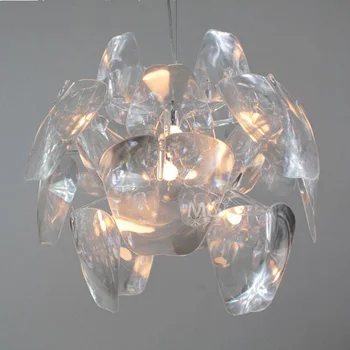 

25" Cone Modern PVC Leaves DIY Pendant Light Apple Living Room Hanging Lamps Bedroom Dining Room Study Room Pendant Light