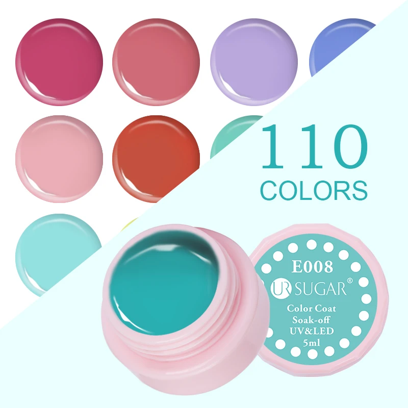 

UR SUGAR 110 Color Gel Polish Red Yellow Green Purple Paint Gel Lacquer 5ml Soak Off For NailS Art Design Manicure Decoration