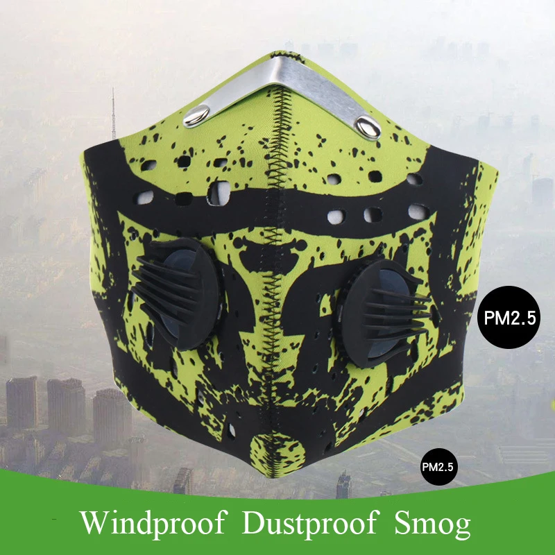 

Outdoor Riding Face Mask Bicycle Sports Mask Anti-Dust Outdoor Sports Mask Carbon Protective Filter Air Pollutant