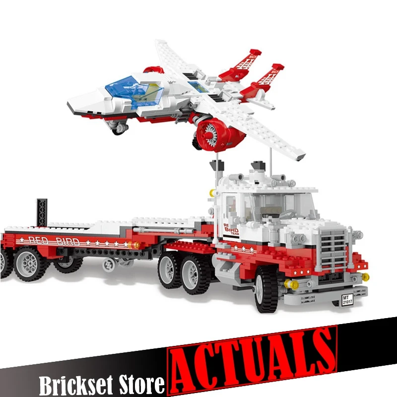 

Lepin 21017 1206Pcs Genuine Model Series The Mach II Red Bird Rig Set Building Blocks Bricks Educational Toys for Children Gift