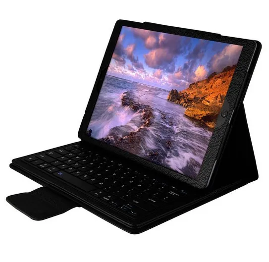 Новый Bluetooth клавиатура чехол для iPad pro 12 9 2017 Беспроводная ipad &quotумный сон кожаный
