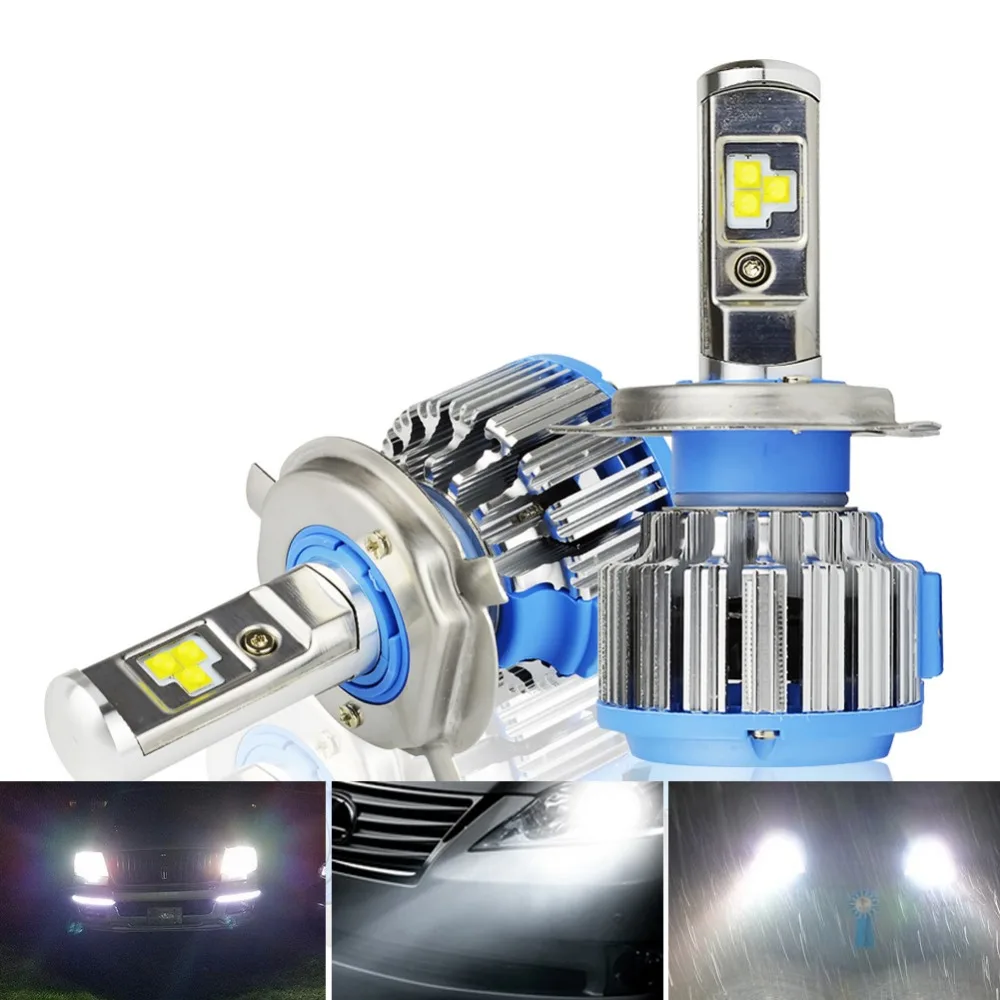 

Safego H4 Hi-lo Beam H7 H11 H9 H8 Car LED Headlight Kit Bulbs 6Chips Tailor Made 7000Lm Auto Bulb White 6000K Waterproof T1