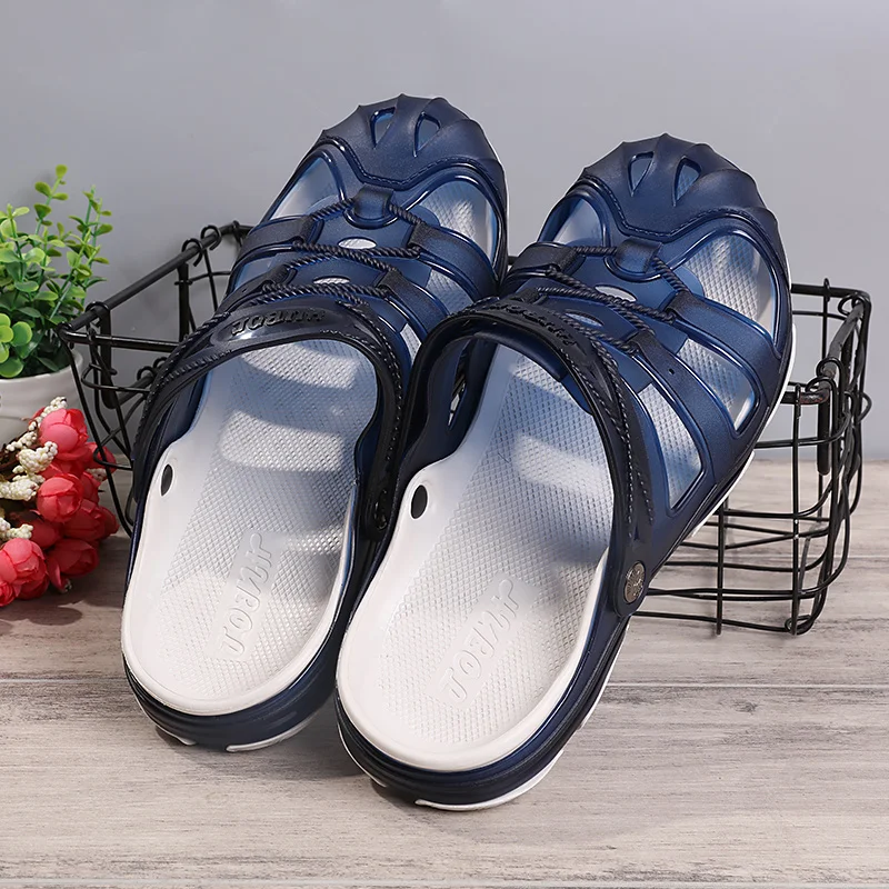Classic Slip On Garden Clog Shoes Men Summer Slipper Flat Breathable Mesh Outdoor Sandals Platform Gardening Baya Wedge shoes