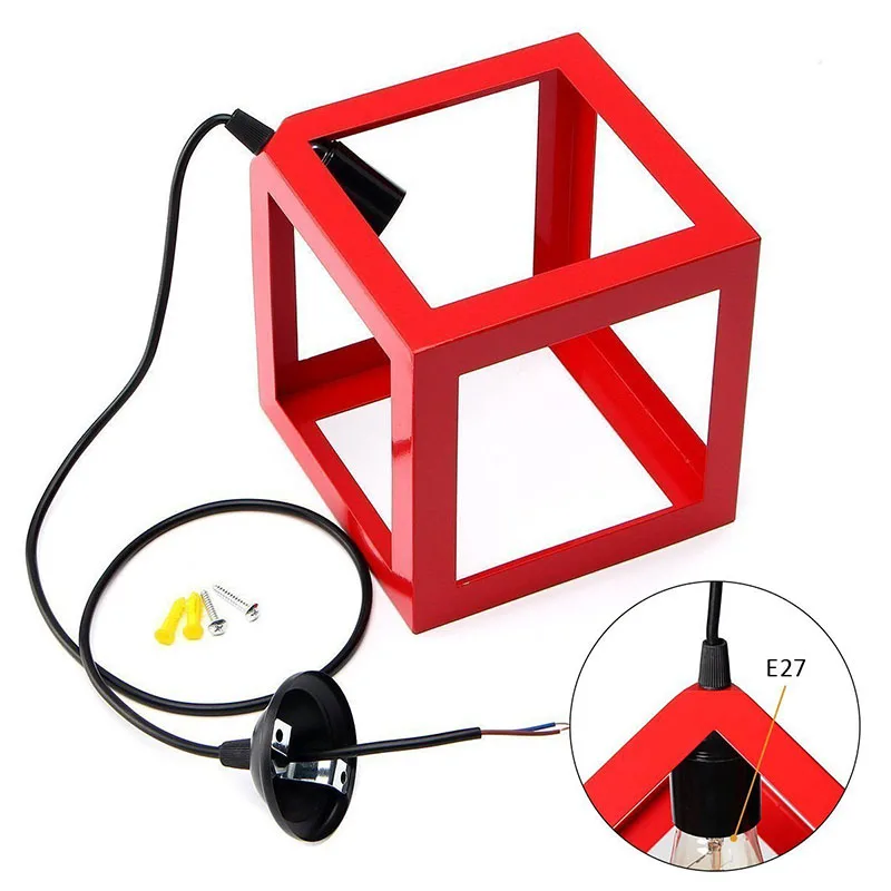 E27 Lampe Red