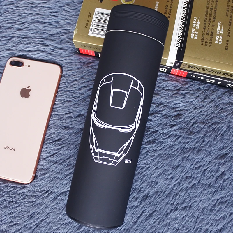 Buy OUSSIRRO Iron Man Avenger Super Hero Stainless Steel Thermos Cup Originality Portable Water Bottle