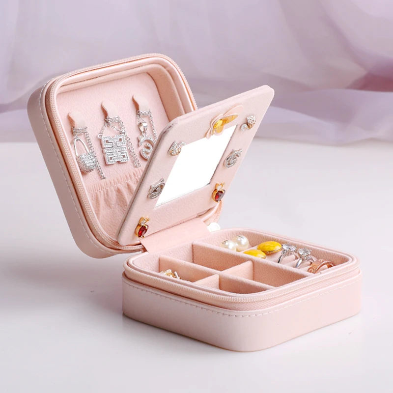 

Eiffel Tower double layer Jewelry box Watch Box Grils Portable Jewelry Case Storage Organizer Rings Bracelet Box Wedding Gift