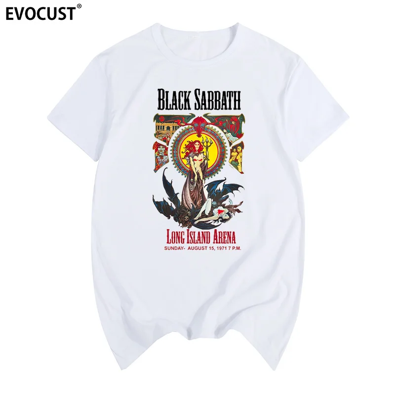 

Black Sabbath Rock Band Art Classic Vintage Old Music Summer print T-shirt Cotton Men T shirt New women TEE fashion