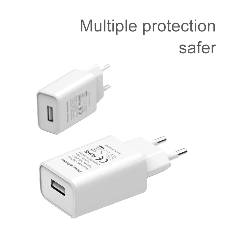 عالية الجودة 5V1A الاتحاد الأوروبي التوصيل شواحن الهاتف ل فون سامسونج هواوي اللوحي العالمي ل xiaomi redmi USB للهاتف المحمول شاحن