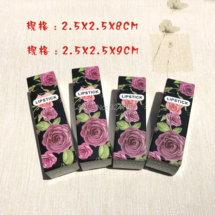 

25*25*80mm 25*25*90mm 50/100pcs Empty Cosmetic Paper Packing Box for Lipstick Tubes, DIY Elegant Lip Balm Container Packing Box