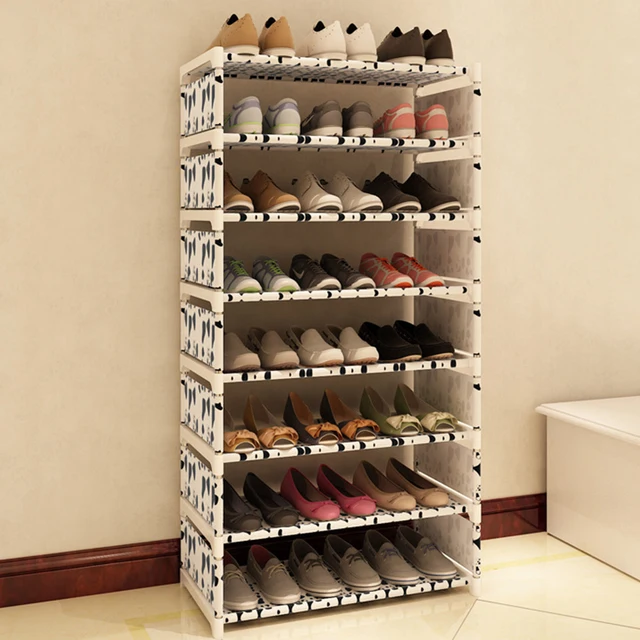 Nuevo 7 Niveles de zapatos y Calzado Ahorrar Espacio de Almacenamiento