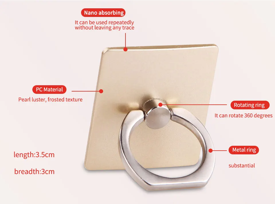 Screen guard Mobile Phone Smartphone Stand Holder Finger Ring For iPhone 8 plus X HUAWEI Smart Phone IPAD MP3 Car Mount Stand (5)