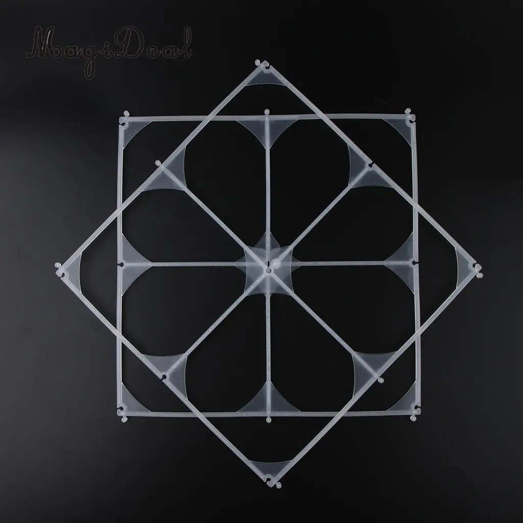 2pcs/Set Square Plastic Balloon Grids Frame 4 Grids Modeling Craft Wall Frame Wedding Birthday Christmas Party Supplier
