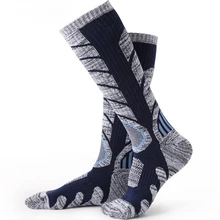 Премиум Теплые хлопковые Лыжные носки мужские/женские зимние толстые гольфы альпинистские/велосипедные Чулочные изделия Чулки Лыжные/лыжные теплые носки