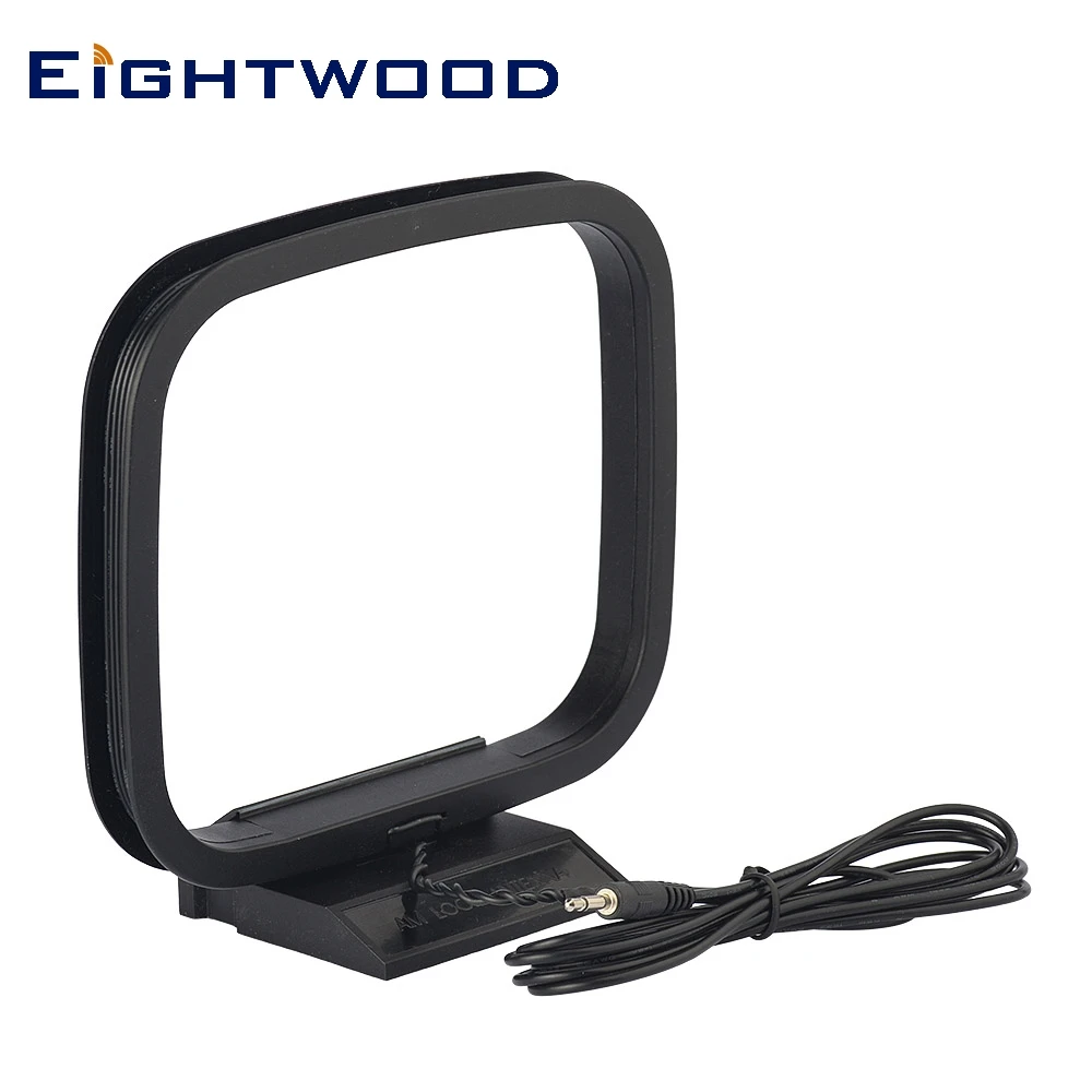 

Eightwood Indoor AM Loop Antenna 75 ohm 2.5mm Adapter AM/MW/LW Antenna Aerial for Radio Audio Amplifier Home Systems