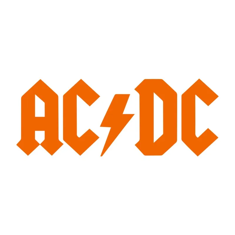 Смешная ACDC Автомобильная наклейка и Наклейка 3D Автомобильная мультяшная виниловая наклейка светоотражающая Автомобильная наклейка аксессуары для стайлинга автомобиля Наклейка s - Название цвета: Оранжевый