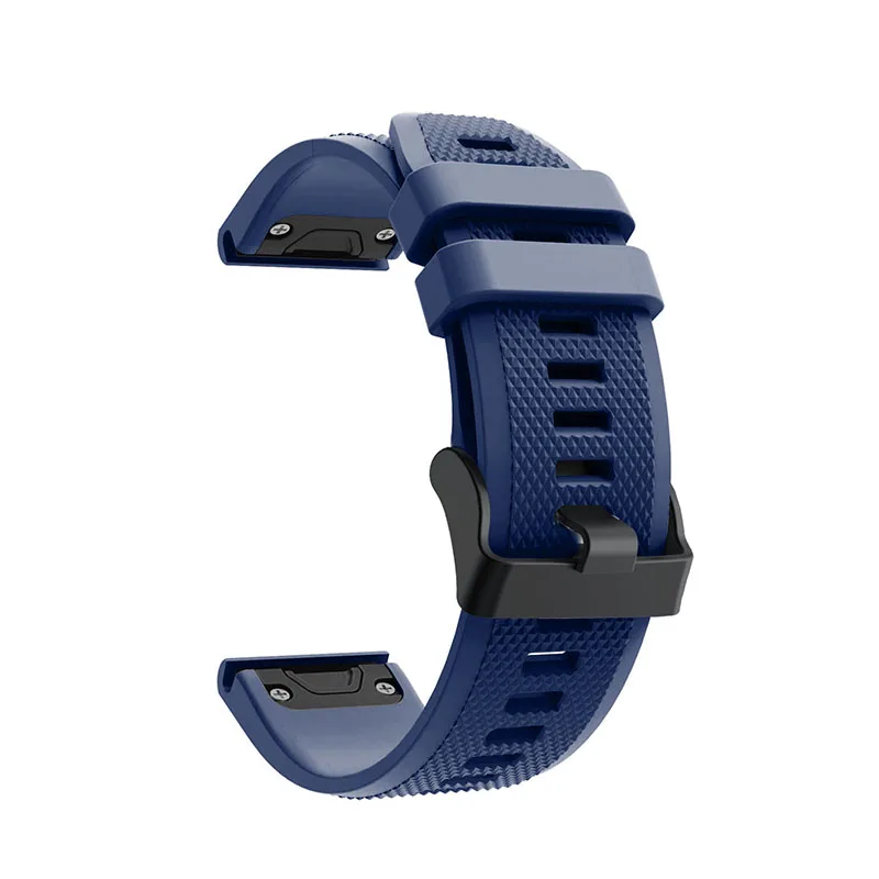 Темно-синий Ремешок для часов Quick Release наручный ремешок для часов Garmin Fenix 5 forerunner 935 gps ремешок для часов Модный спортивный силиконовый браслет - Цвет: Темно-синий
