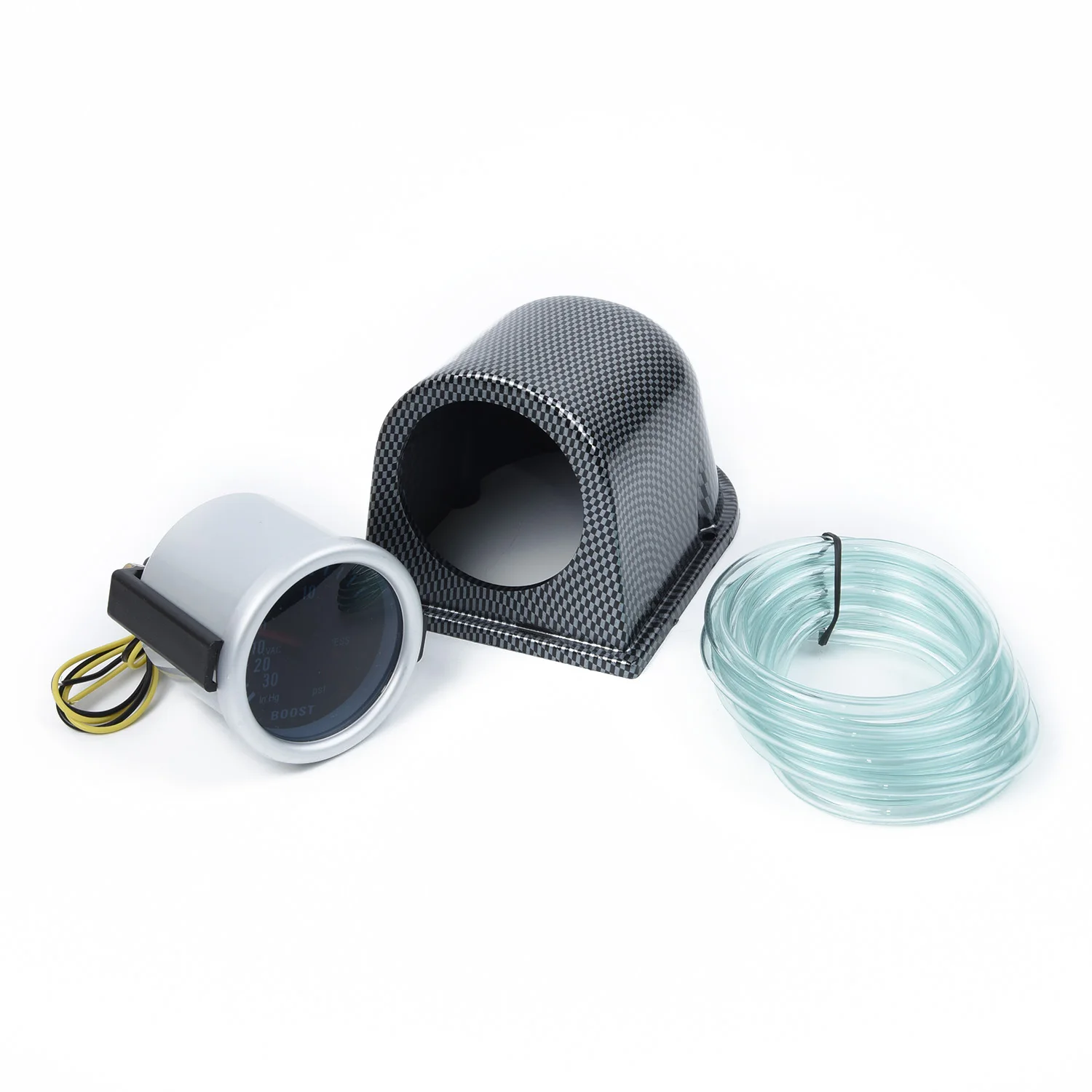 Medidor de Impulsionador Psi com Pod Turbo Alta Qualidade 52mm Carro Led Ponteiro 0-30 Medidor Impulsionador 2 '' 2 Medidor de impulsionador turbo, alta qualidade, 2