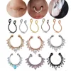 Faux Piercing en Zircon pour hommes et filles, anneau de nez non percé, 10mm, 1 pièce ► Photo 1/5