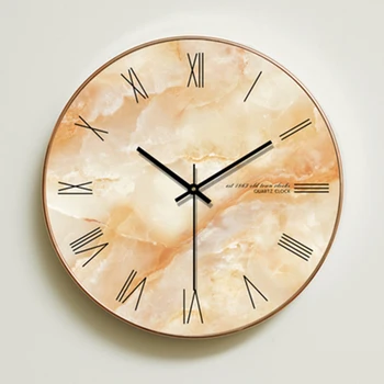 

Marble Nordic Minimalist Wall Clock Silentcreative Wall Clock Living Room clok home Decoration Accessories Simple Modern 3DBGJ01