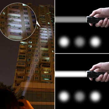 

3W LED Flashlight Waterproof LED Aluminum 3 Mode Adjustable Focus Mini Portable Pocket Flashlight Torch Zoom Lamp Light