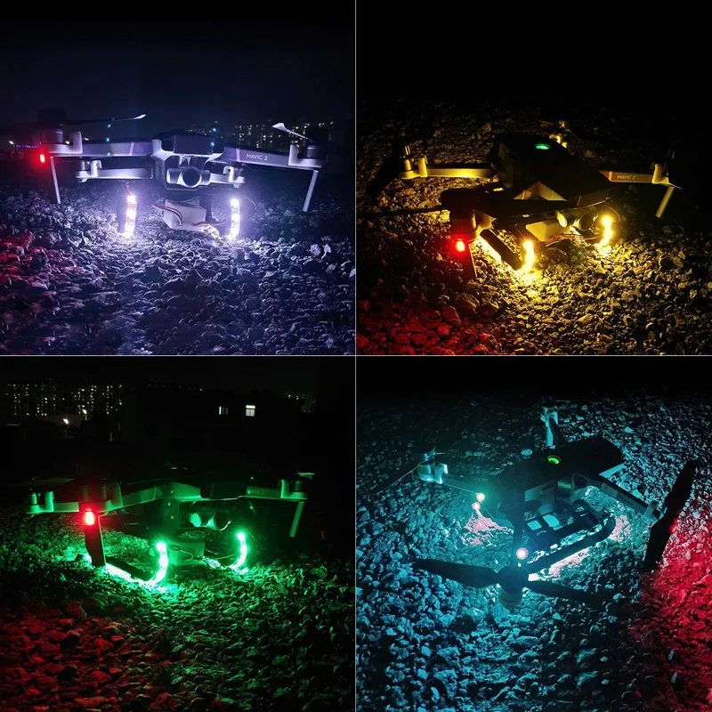 Remote control LED Light strip landing gear Extended heighten leg for DJI mavic 2 pro zoom Drone Accessories DIY Accessories 1 (42)