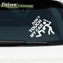 1PC 14*12cm 2016 Safety Warning Vinyl Car stickers” DO NOT TOUCH MY CAR ” Car Styling car motorcycles decal styling accessories