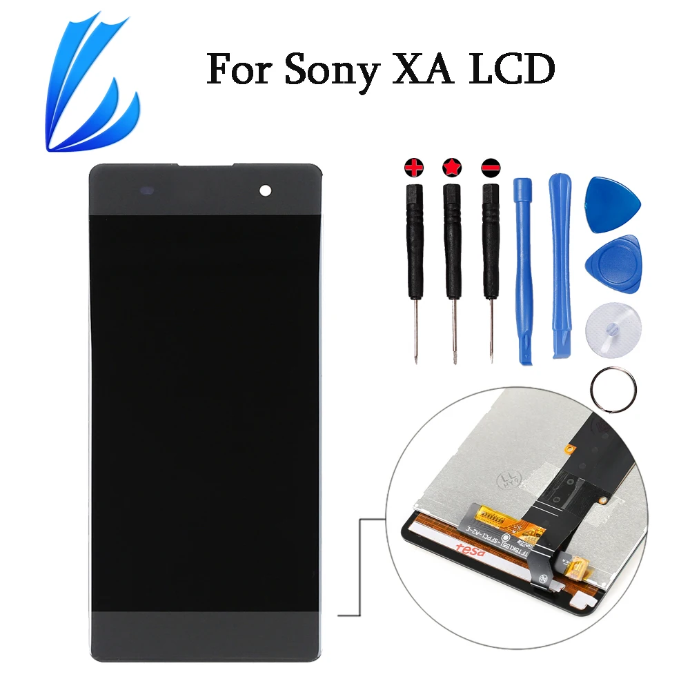

LL TRADER Touch Replacement For Sony Xperia XA LCD Screen Panel 5 inch For Sony XA F3113 Display Sensor Assembly Digitizer+Tools
