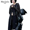Max LuLu New 2022 Luxury Fashion Sexy Girls Long Blouses Womens Striped Shirts V Neck Blusas Ladies Lace Tops Plus Size Clothing ► Photo 1/6