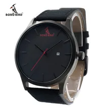 BOBO BIRD G16 Multfunction Calendar Watch Wooden Watches for Men Japanese 2035 Movement Quartz Watches with Real Leather Band