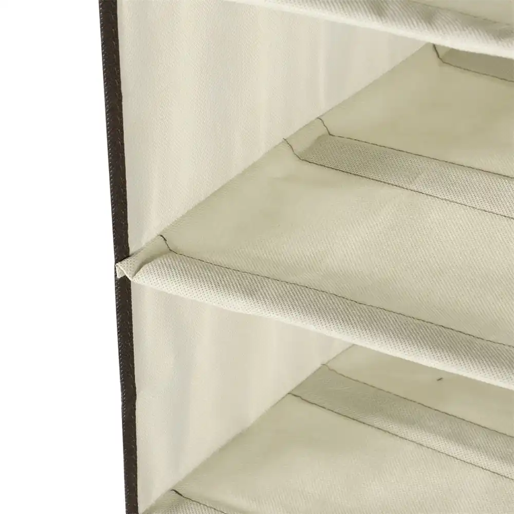 Finether Foldable 6 Shelf Fabric Hanging Closet Organizer For