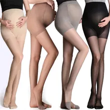 Musim Panas Bersalin Ultra Thintights Stoking Wanita Hamil Kehamilan Pantyhose Adjustable Tinggi Elastis Legging(China)
