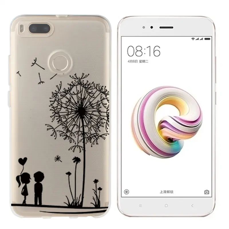 Patterned Phone Case for Xiaomi  Mi 8 A2 Lite Mi 5X 6X Pocophone F1 Clear Cover Redmi 5 Plus 6 Pro 4X Note 5 Pro Soft TPU Shell (6)
