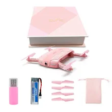 Quadcopter JJRC H37 ELFIE Original Pink color 6-Axis Gyro WIFI FPV 2.0MP Camera Foldable G-sensor Mini RC Selfie Drone VS E50S