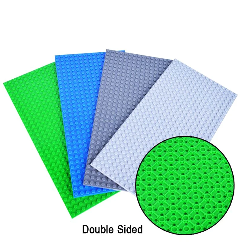 

QUINEE OX16*32Dots Double Side Base Plate For Small Bricks Baseplate Board DIY Building Blocks Compatible with Legoing Child Toy