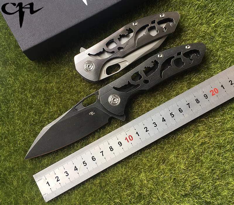 

CH3515 Flipper folding knife s35vn Blade Titanium handle outdoor camping survive hunting pocket fruit kitchen Knives EDC tools