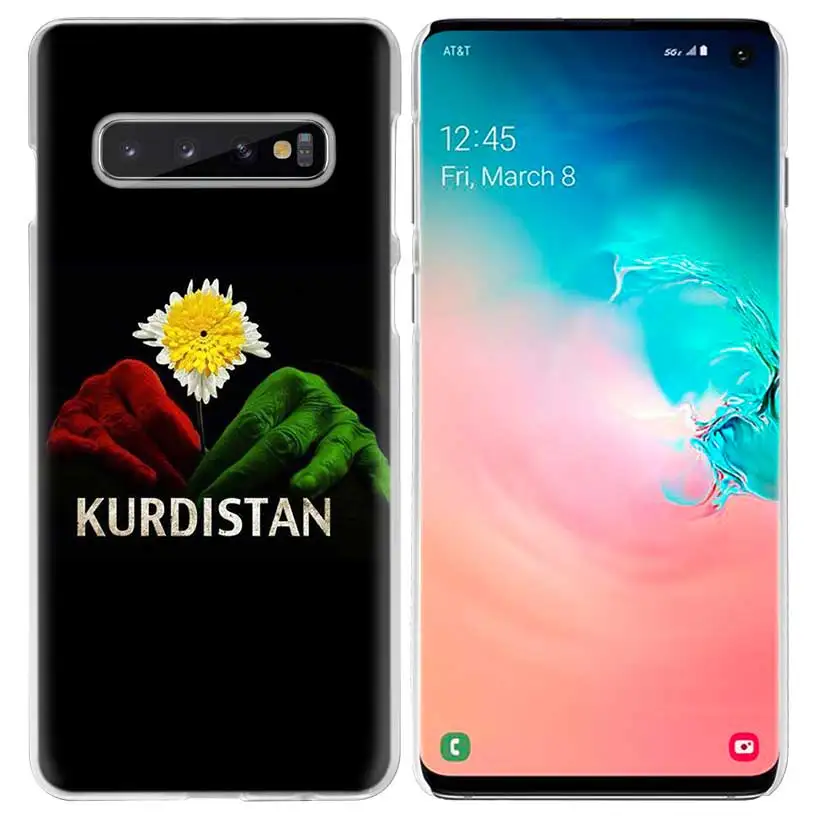 Курдистана чехол с флагом для samsung Galaxy S10 5G S10e S9 S8 M30 M20 M10 J4 J6 плюс J8 Note 8 9 прозрачный жесткий чехол из ПК для телефона Coque