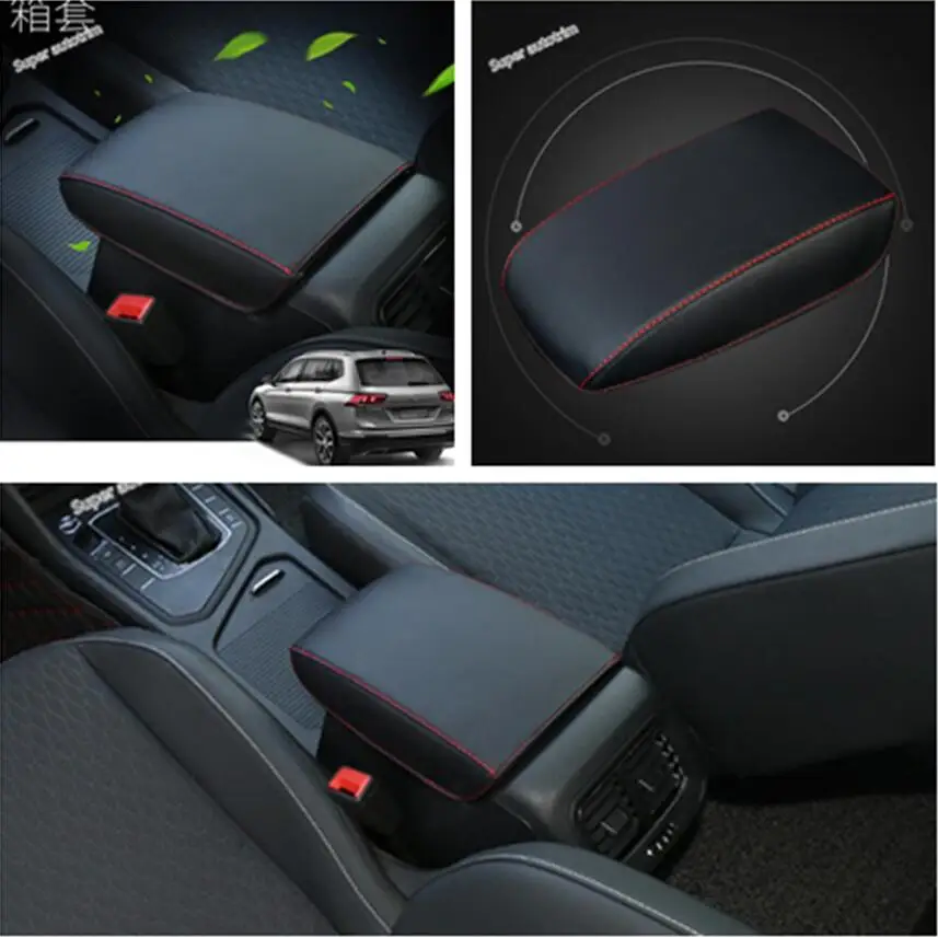 

Lapetus Car Armrest Container Box Storage Holster Pad Protection Kit Cover Fit For Volkswagen VW Tiguan MK2 2016 2017 2018 2019