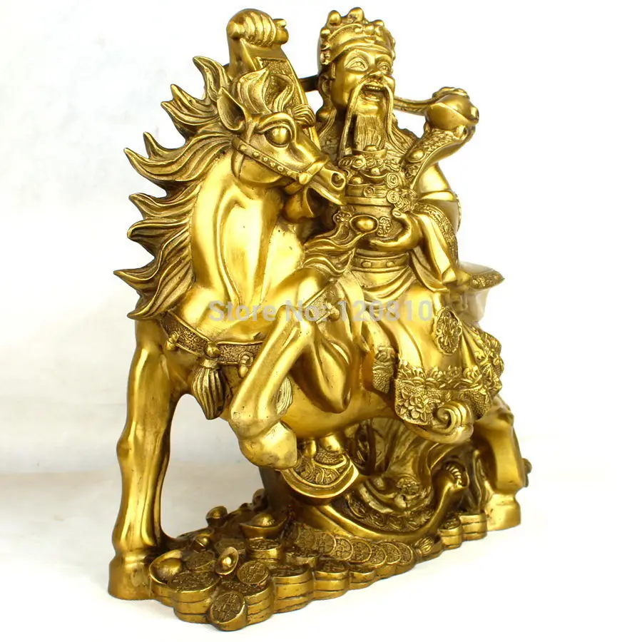 

Copper Horse immediately packed with ornaments wishful rich text Fortune Wealth statue